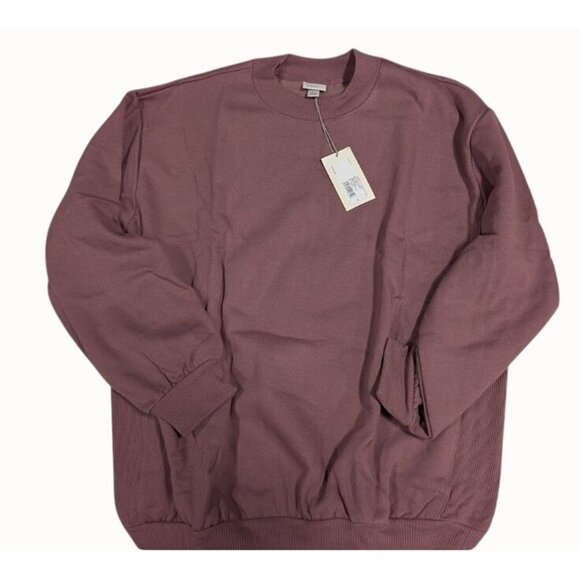 A New Day Women's Oversized Sweatshirt Mauve Size Large - Picture 2 of 3